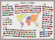 LS00625_M_PINAL - Primary Flags of the World poster