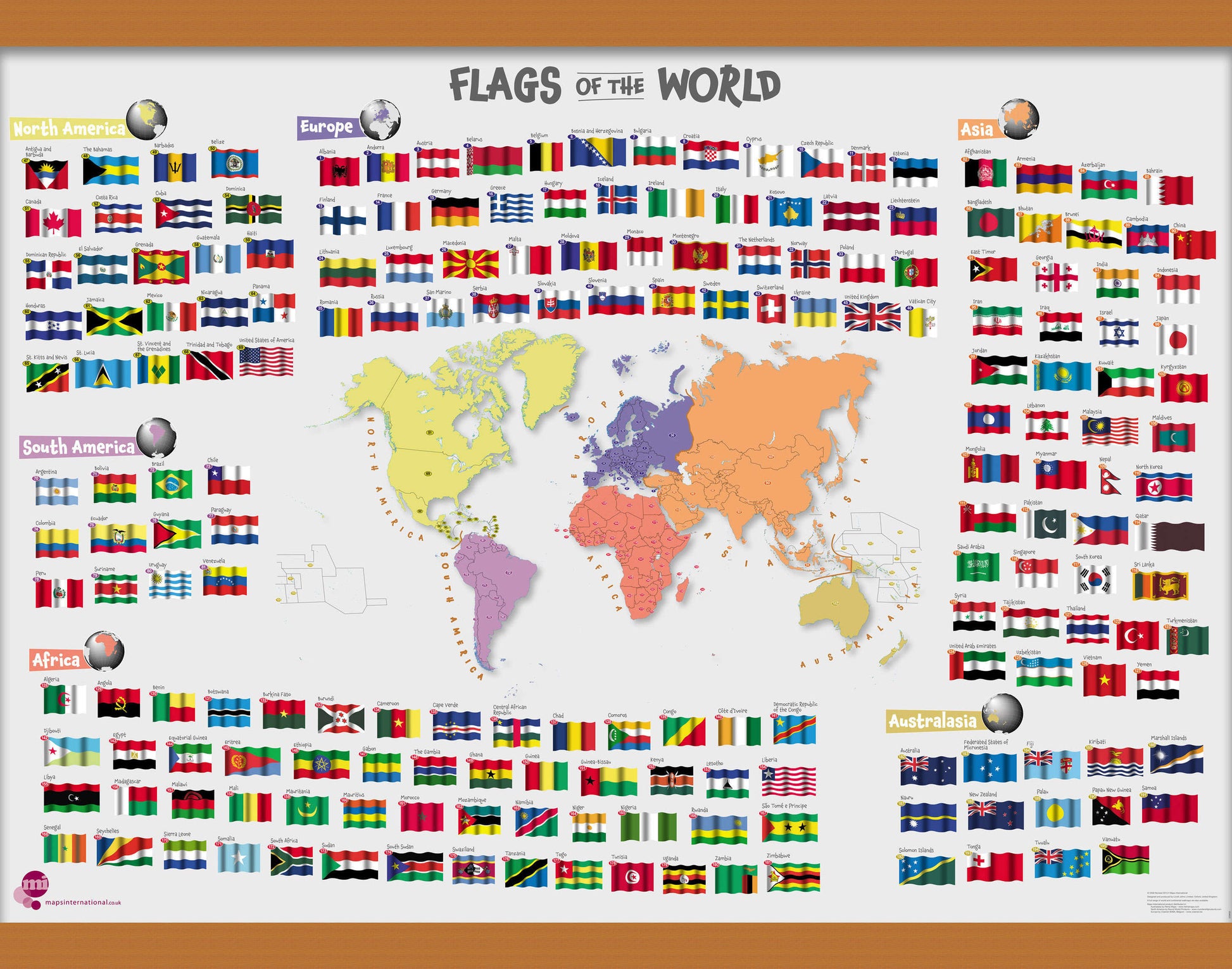 LS00625_M_LWDHB - Primary Flags of the World poster