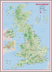 UK00629_H_LBDAL - Primary UK Wall Map Physical