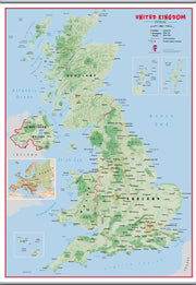 UK00629_H_LAMHB - Primary UK Wall Map Physical