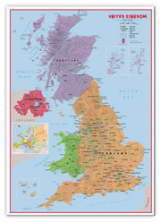 UK00628_H_CANVA - Primary UK Wall Map Political