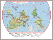 WM00458_L_MGFAL - Primary Upside Down World Wall Map Environmental