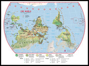 WM00458_H_LBDBL - Primary Upside Down World Wall Map Environmental