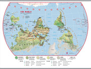 WM00458_L_CANHB - Primary Upside Down World Wall Map Environmental