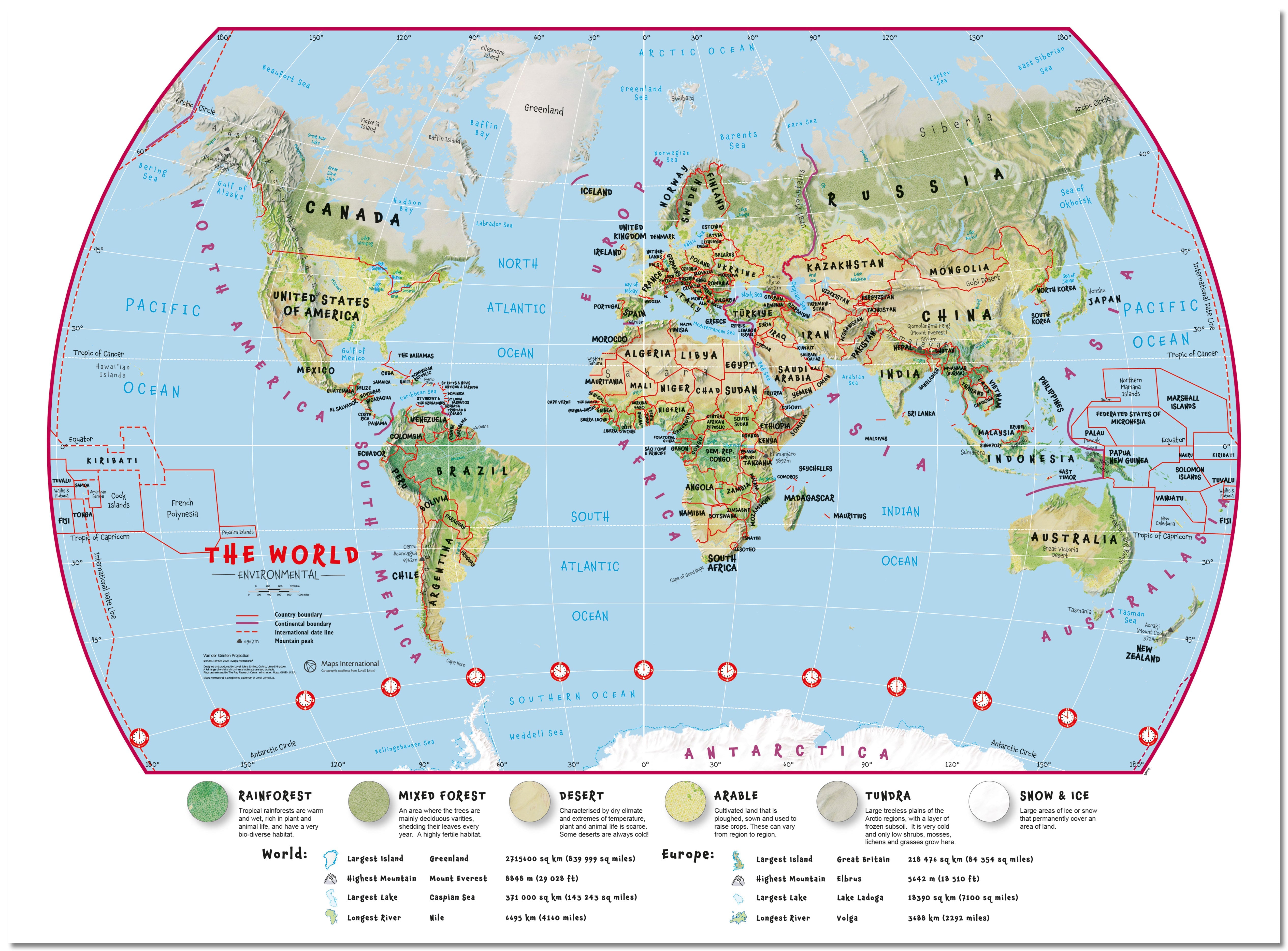 WM00415_L_LMBRD - Primary World Wall Map Environmental