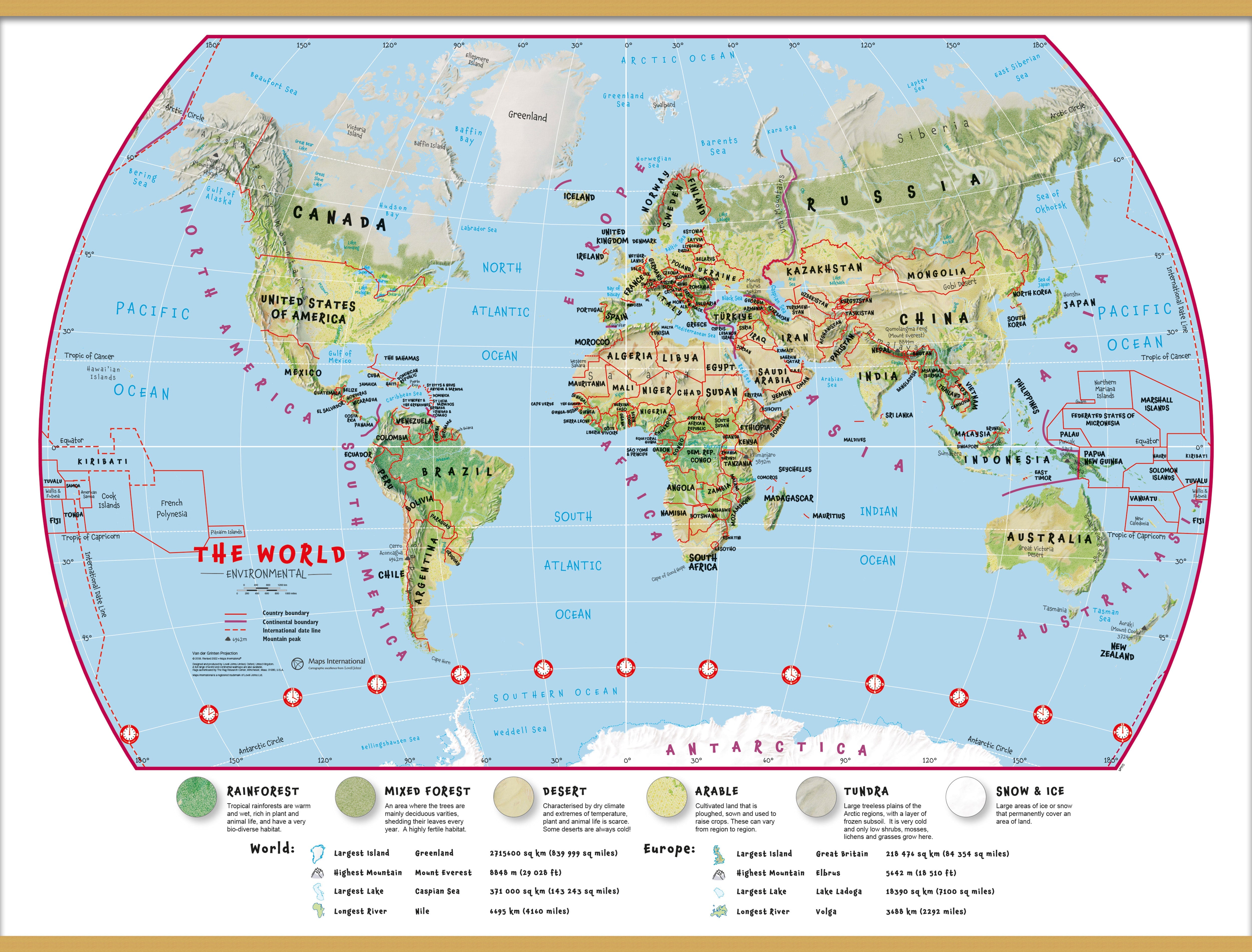 WM00415_M_LWDHB - Primary World Wall Map Environmental