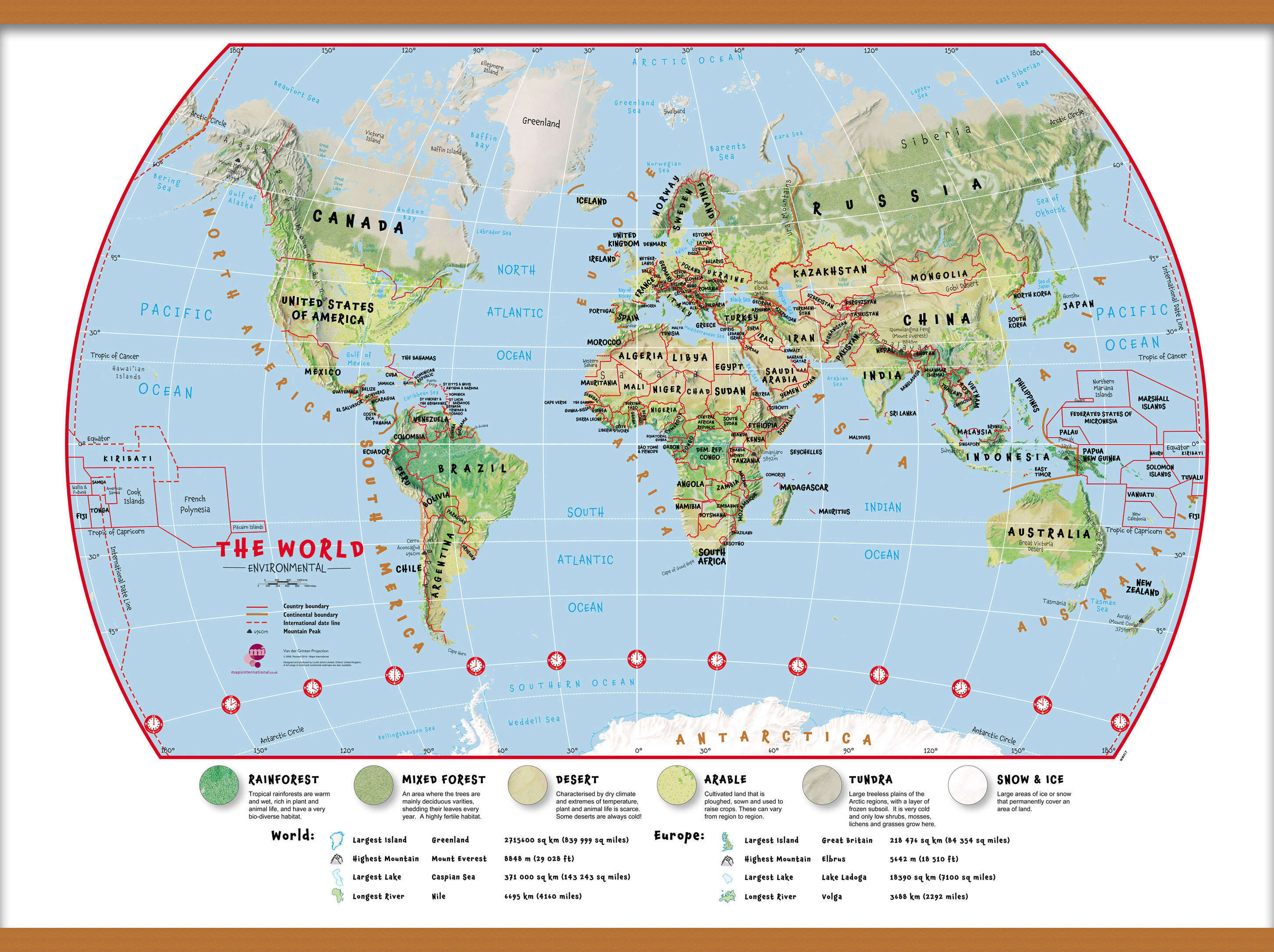 WM00415_L_LWDHB - Primary World Wall Map Environmental