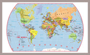 WM00797_S_PINAL - Primary World Wall Map Political