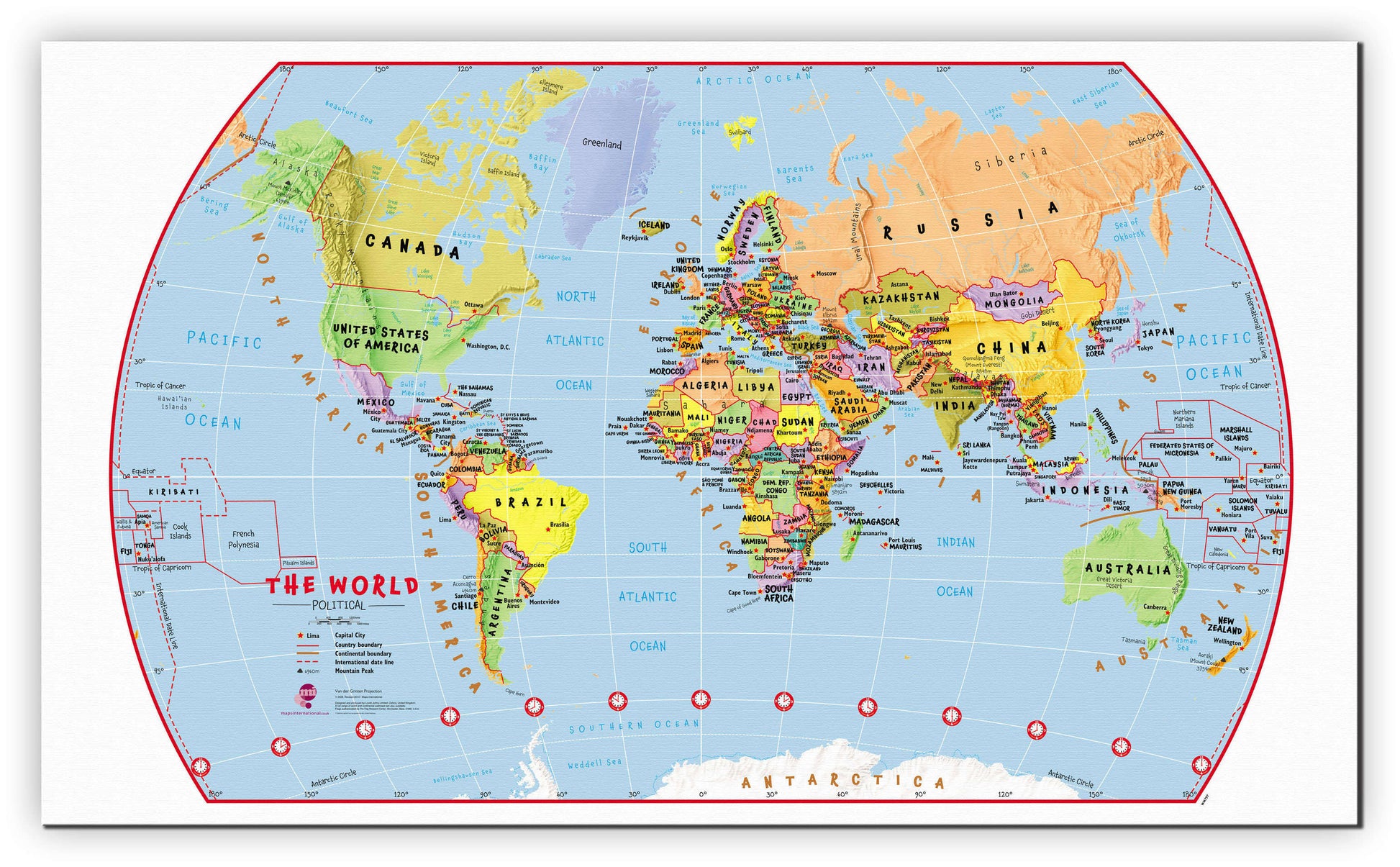WM00797_S_CANVA - Primary World Wall Map Political