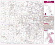 UK00784_L_LMBRD - Reading Postcode Sector Map