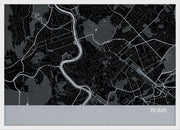LS01560_4_WDWHI - Rome City Street Map Print Charcoal