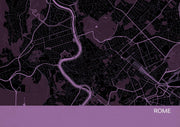 LS01561_4_MATTP - Rome City Street Map Print Mauve