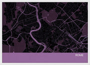 LS01561_S_WDWHI - Rome City Street Map Print Mauve