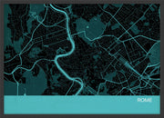 LS01571_4_WDBLA - Rome City Street Map Print Turquoise