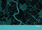 LS01571_3_MATTP - Rome City Street Map Print Turquoise