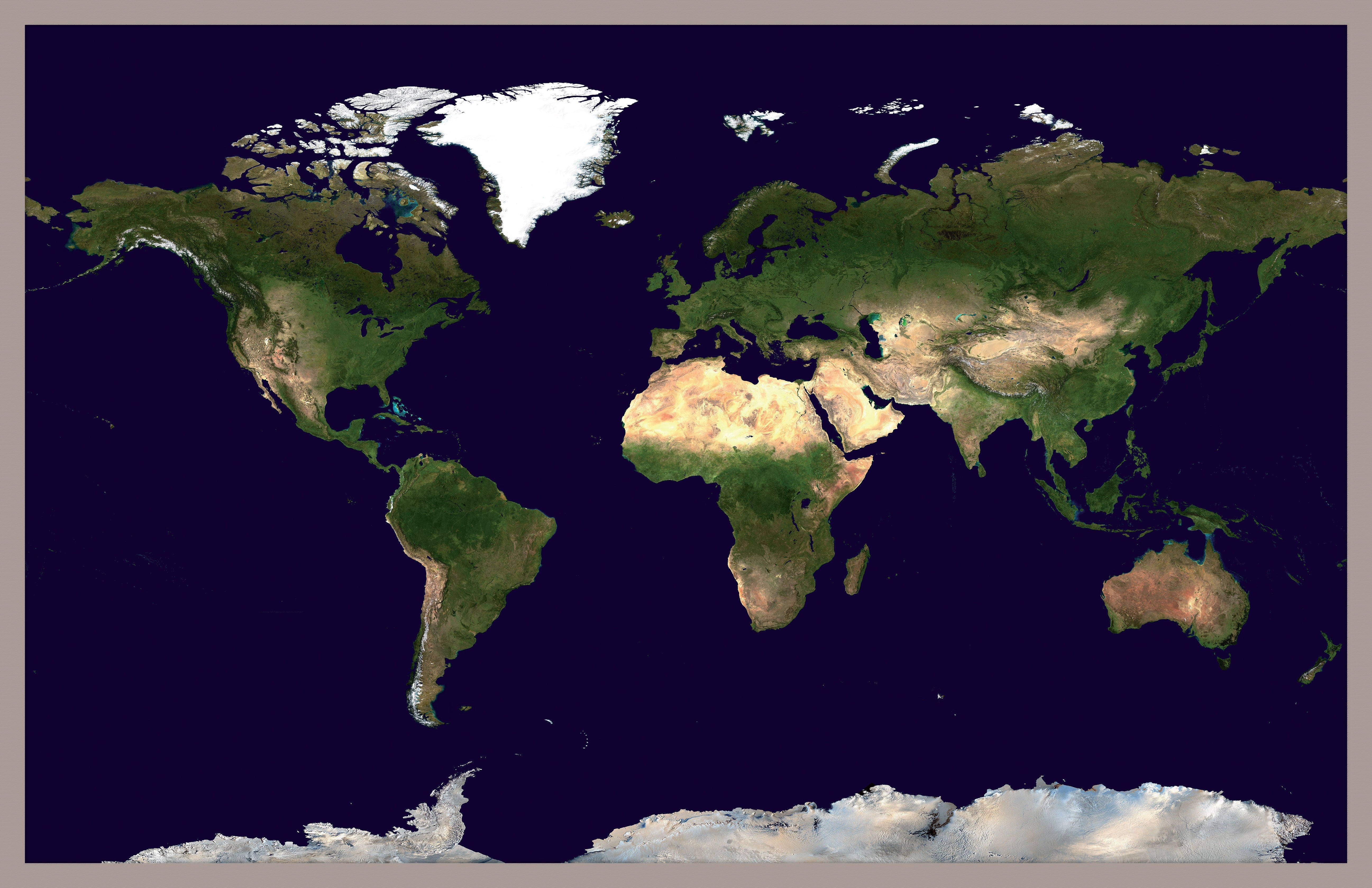 WM00875_M_PINAL - Satellite Map of the World