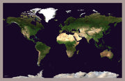 WM00875_S_PINAL - Satellite Map of the World