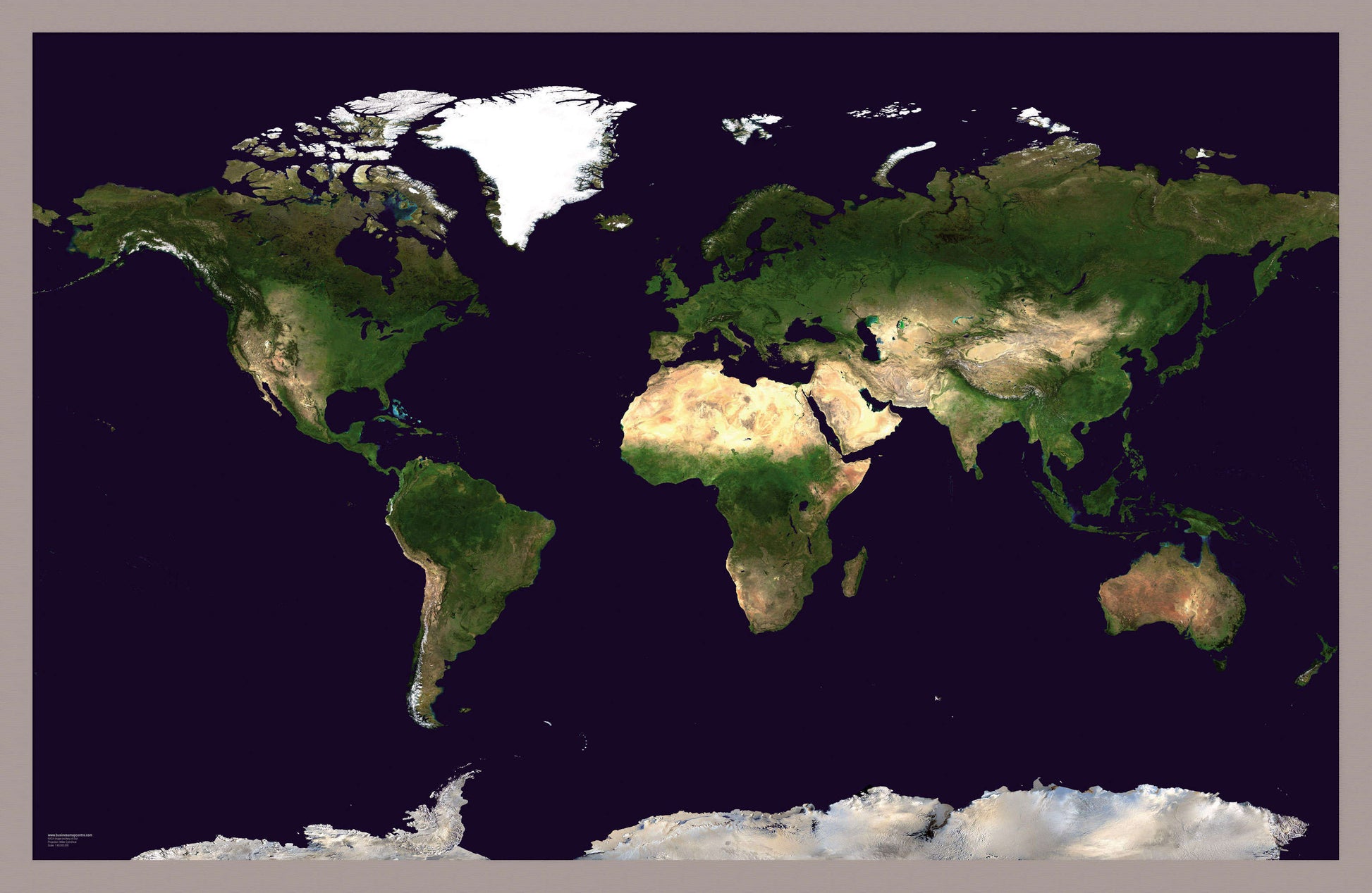 WM00875_S_PINAL - Satellite Map of the World