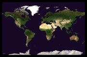 WM00875_S_PINBL - Satellite Map of the World
