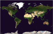 WM00875_M_PNBRD - Satellite Map of the World