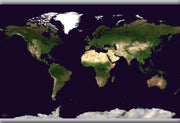 WM00875_S_LAMHB - Satellite Map of the World
