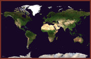 WM00875_L_LBDOK - Satellite Map of the World