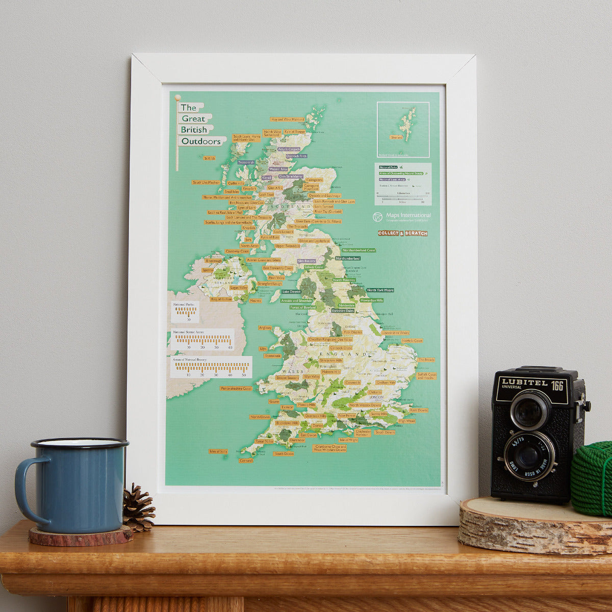 UK01711_3_BWOAK - Scratch Off British National Parks & Outdoors Print