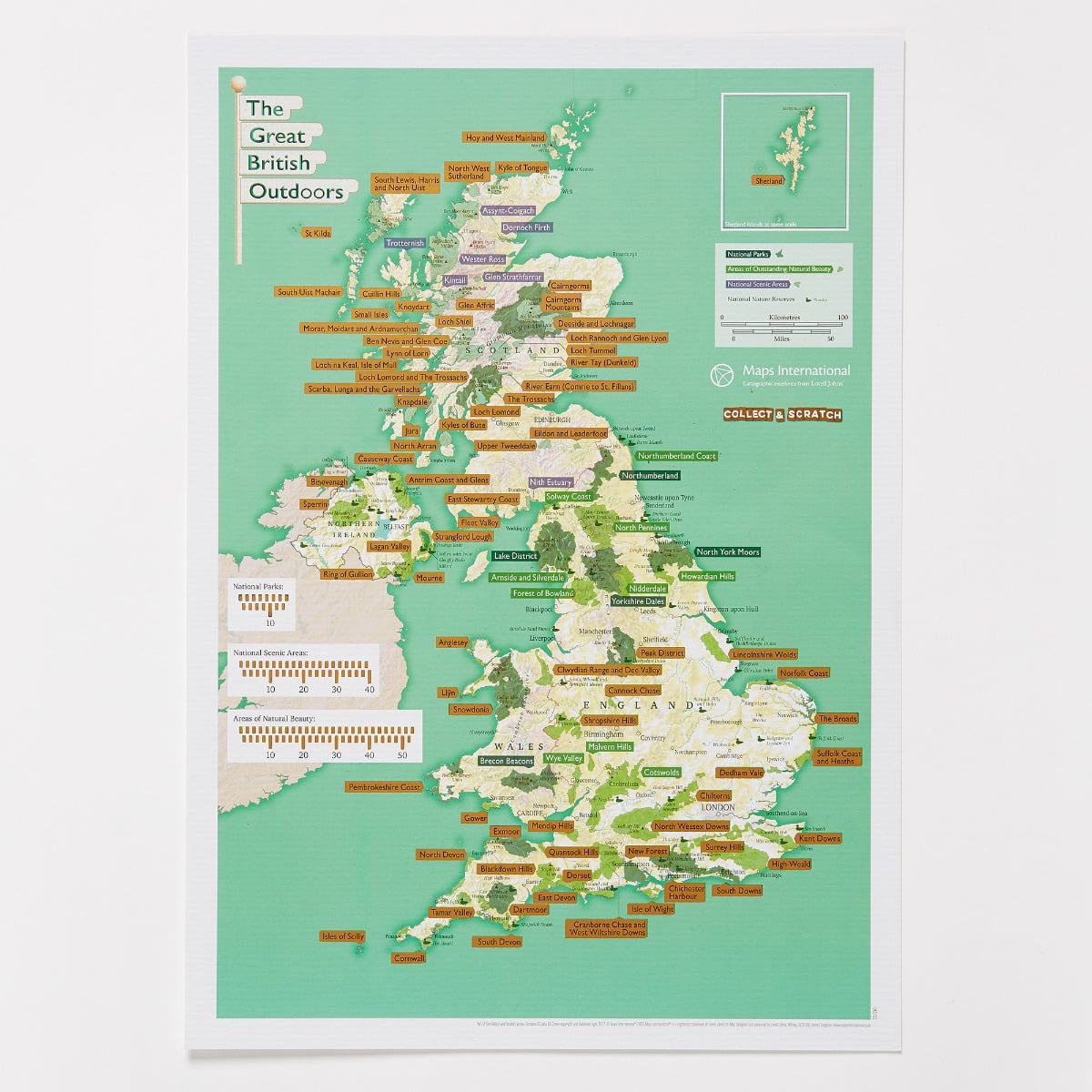 UK01711_3_BWOAK - Scratch Off British National Parks & Outdoors Print