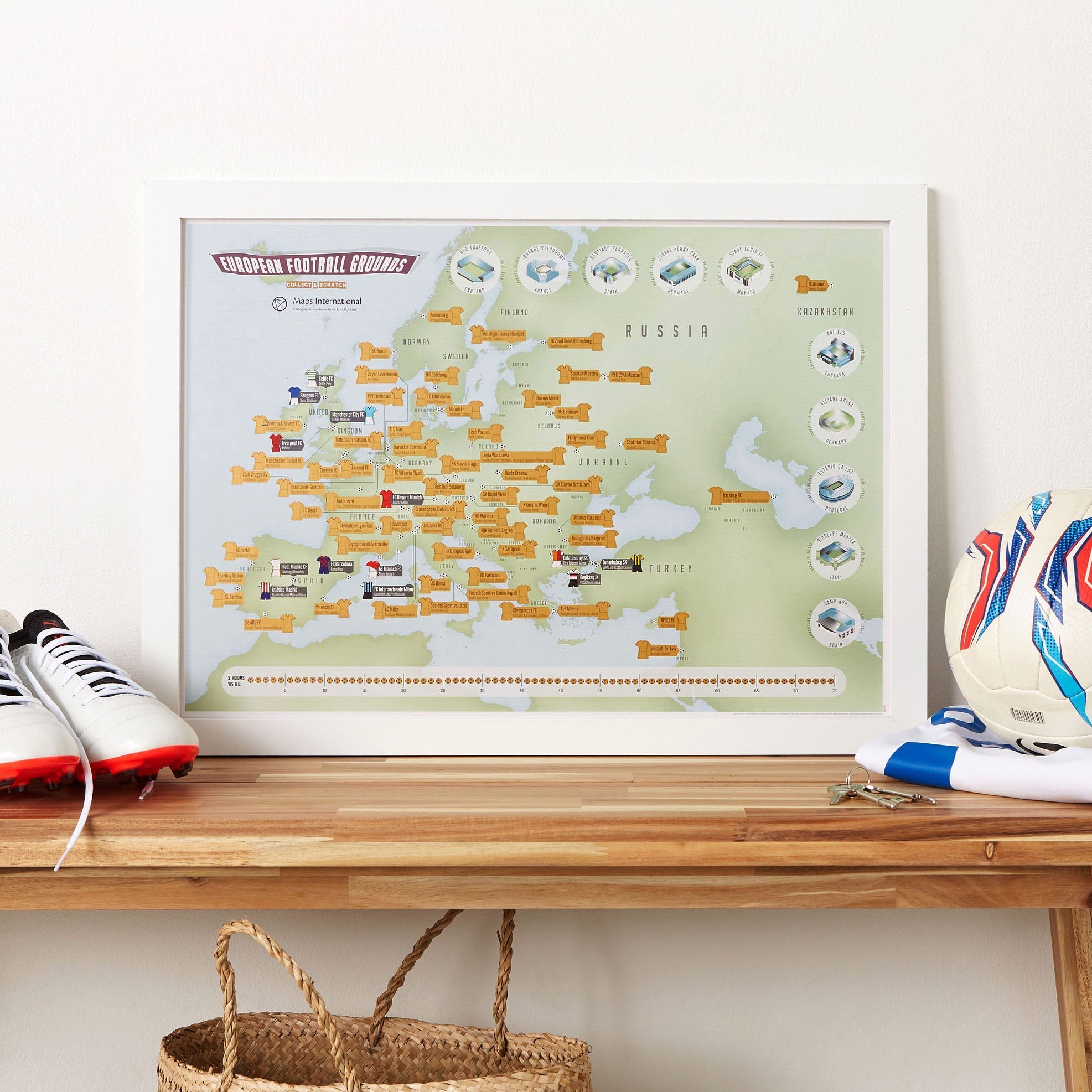CT01688_S_BWWHI - Scratch Off European Football Grounds Print