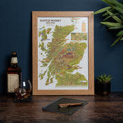UK01626_3_BWOAK - Scratch Off Scotland Whisky Distilleries Print