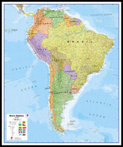 CT00019_L_LBDBL - South America Wall Map Political