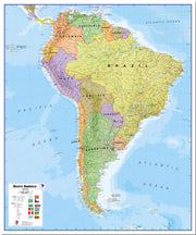 CT00019_L_LMBRD - South America Wall Map Political