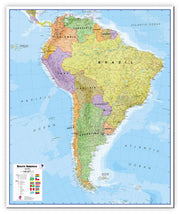 CT00019_L_CANVA - South America Wall Map Political