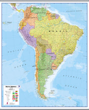 CT00019_L_CANHB - South America Wall Map Political