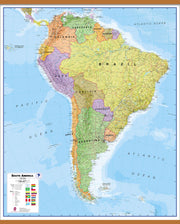 CT00019_L_LWDHB - South America Wall Map Political
