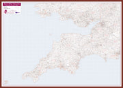 UK00037_L_LBDOK - South West England Postcode District Map