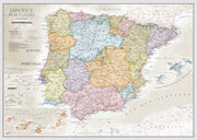 CM01745_L_LBWTE - Spain and Portugal Classic Wall Map