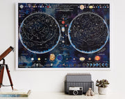 WM01680_M_SILKP - Stars and Constellations Glow Map