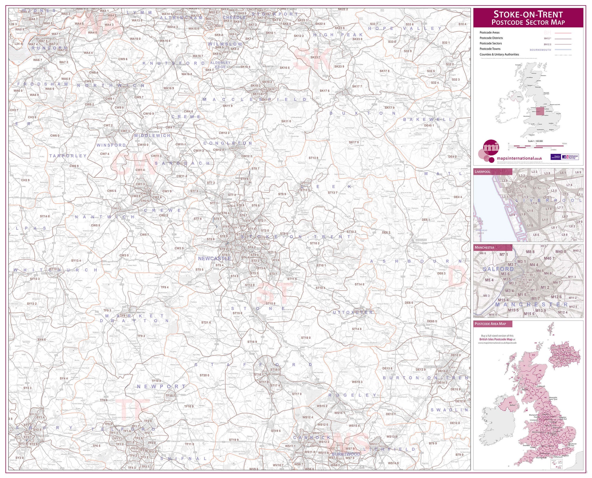 UK00786_L_LAMIN - Stoke on Trent Postcode Sector Map
