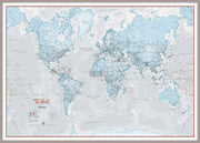 WM01226_H_LBDAL - The World Is Art - Wall Map Aqua