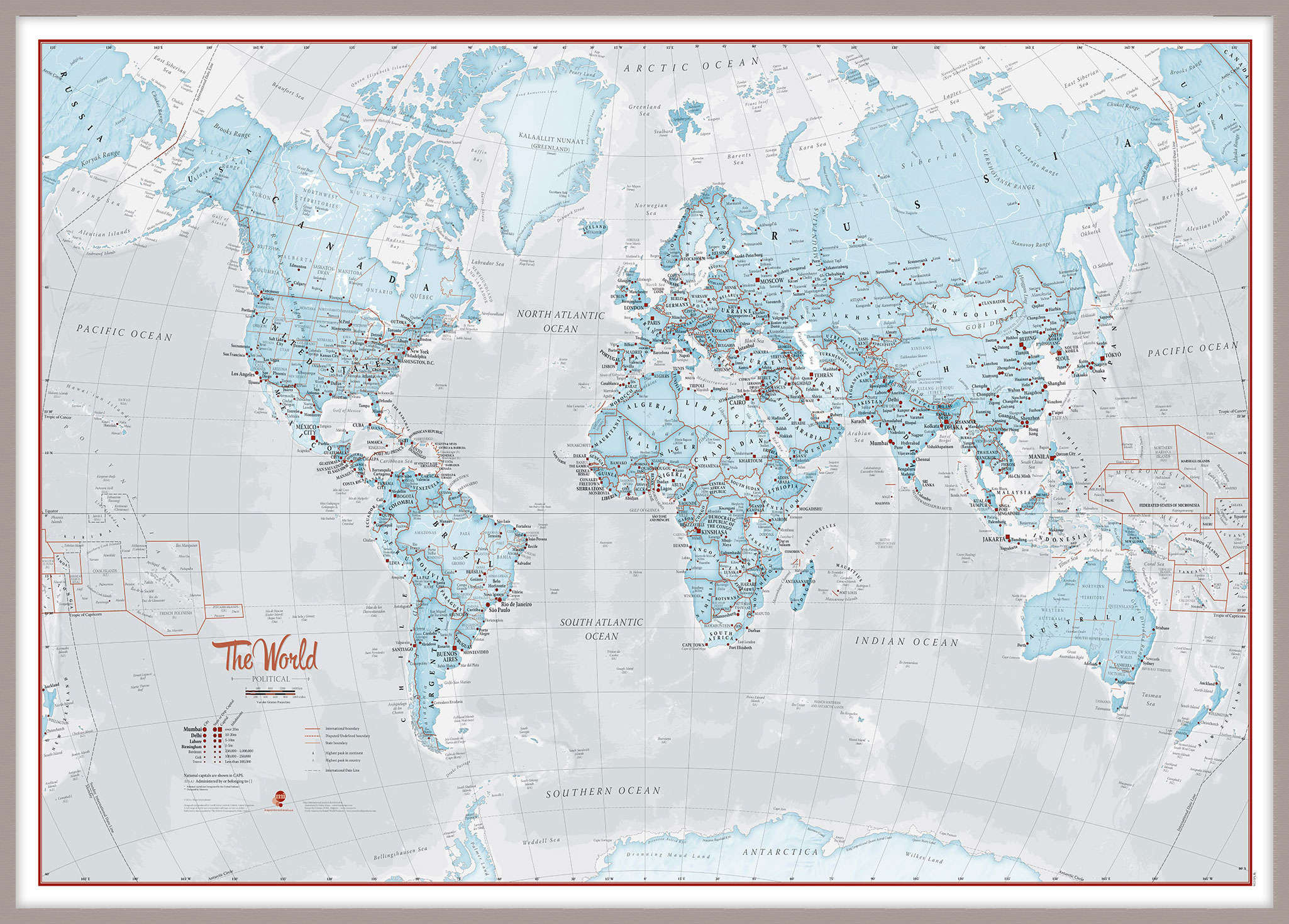 WM01226_H_MGFAL - The World Is Art - Wall Map Aqua