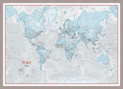 WM01226_M_MGFAL - The World Is Art - Wall Map Aqua