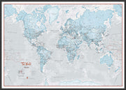 WM01226_L_LBWBL - The World Is Art - Wall Map Aqua