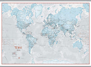 WM01226_L_LAMHB - The World Is Art - Wall Map Aqua