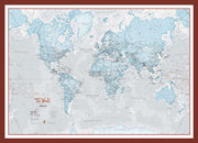 WM01226_M_PINOK - The World Is Art - Wall Map Aqua