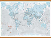 WM01226_H_LWDHB - The World Is Art - Wall Map Aqua