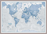 WM00272_S_MGFAL - The World Is Art - Wall Map Blue