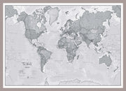 WM01643_M_PINAL - The World Is Art - Wall Map Grey