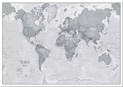 WM01643_L_LMBRD - The World Is Art - Wall Map Grey