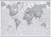 WM01643_L_LAMHB - The World Is Art - Wall Map Grey